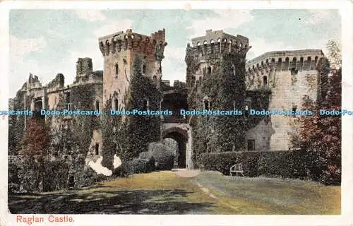 R358639 Raglan Castle The Pictorial Stationery Peacock Autochrom Series