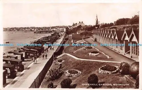 R356001 Greenhill Gardens Weymouth M und L National Series 1950