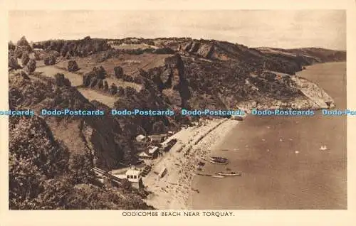 R357524 Oddicombe Beach near Torquay J Dixon Scott English Harbours Series