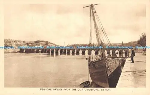 R357531 Bideford Bridge vom Quay Bideford Devon English Harbours Serie J D