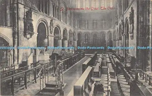 R357534 St Bartholomew the Great The Choir J Beagles No 64 1905