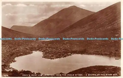 R357714 4698 Devils Point und Cairntoul aus den Pools von Dee A Source of the Ri