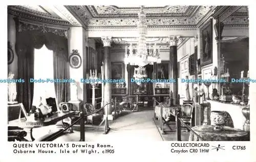 R358976 Isle of Wight Osborne House Queen Victoria Drawing Room Collectorcard C