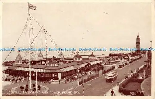 R358980 Herne Bay Central Bandstand and Tower A H and S Paragon Series RP 1952