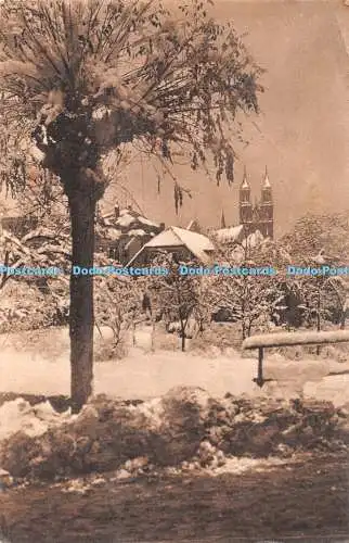 R359069 Meissen im Schnee Blick vom Meisathal M Mauermann Nr 621 1910