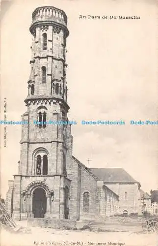 R359078 Au Pays de Du Guesclin Eglise d Yvignac C du N Monument historique Coll