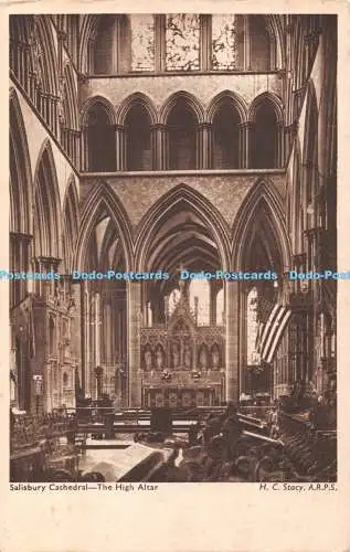 R359363 Salisbury Cathedral The High Altar H C Stacy A R P S No 28