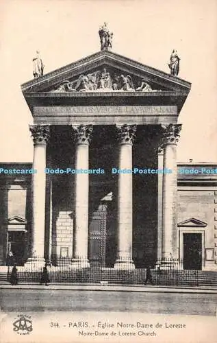 R359390 Paris Notre Dame de Lorette Kirche Phototypie l Abeille