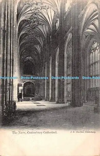 R359468 Canterbury Cathedral The Nave J G Charlton 1906