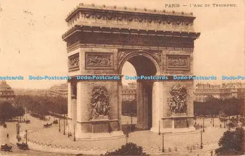 R359538 Paris L Arc de Triomphe Postkarte 1914