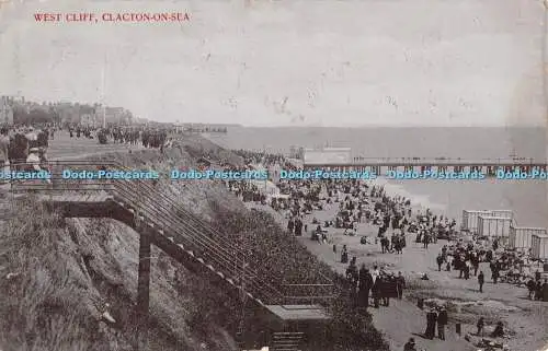 R359569 Clacton on Sea West Cliff Postkarte 1905