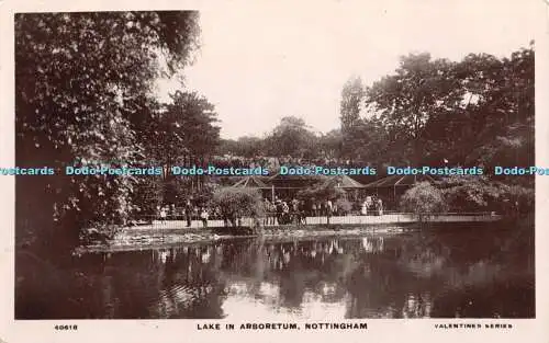 R359606 Nottingham Lake in Arboretum J P Blundell Valentines X L Serie 1909