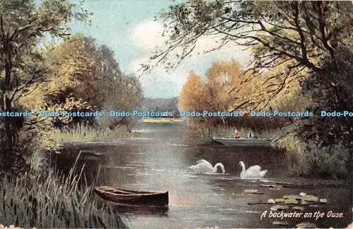 R359631 A Backwater on the Ouse L and Co London No 632 1907