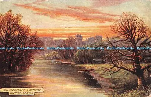 R359632 Shakespeare Country Warwick Castle Tuck Oilette Ser IV Postkarte 7492 190
