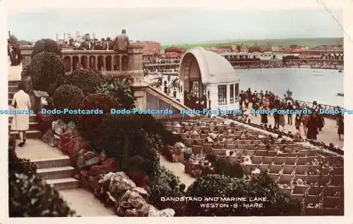 R359634 Weston S Mare Bandstand and Marine Lake H J Series RP 1933