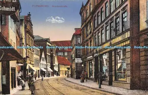 R359746 Postkarte Flensburg Norderstraße