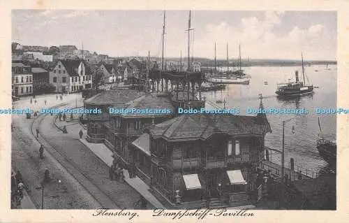 R359756 Flensburg Dampfschiff Pavillon M Gluckstadt und Munden