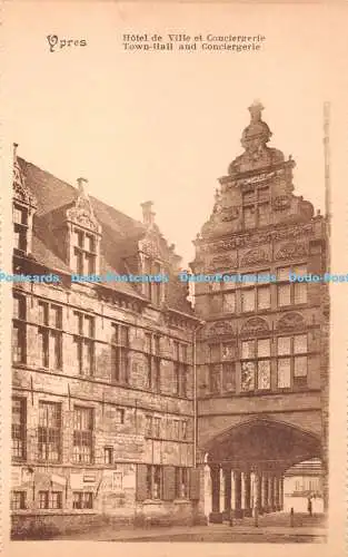 R360326 Ypern Town Hall and Conciergerie Phototypie Liegeoise Legia