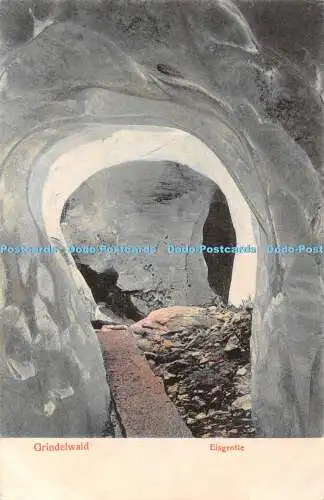 R360330 Grindelwald Eisgrotte Künstleratelier H Guggenheim Nr 13322 Dep 1906