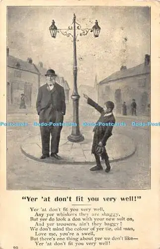 R360440 Yer at Don't Fit You Very Well H G L Living Picture Series 1906