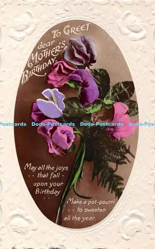 R362312 Zur Begrüßung der lieben Mütter Geburtstag Mögen alle Freuden, die auf Ihren Geburtstag fallen