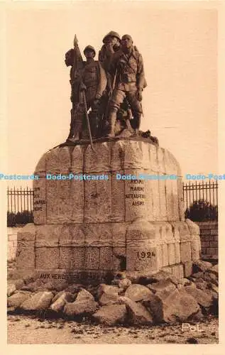 R362314 La Ville Renaissante 508 Reims Monument aux Heros de lArmee Noire A Bluy