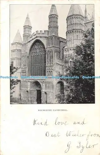 R360491 Rochester Cathedral Postkarte 1903