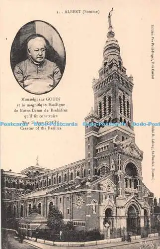 R360493 Albert Somme The Bishop Godin Creator of the Basilica Edition Vve Petit
