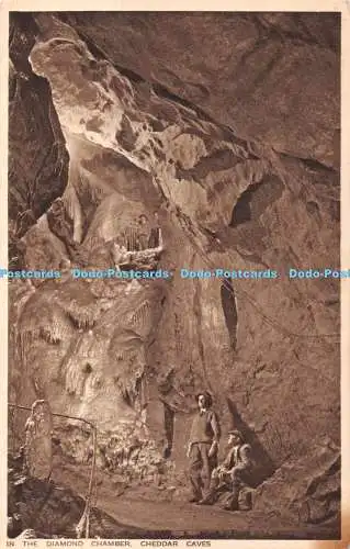 R360616 Cheddar Caves In the Diamond Chamber A G H Gough