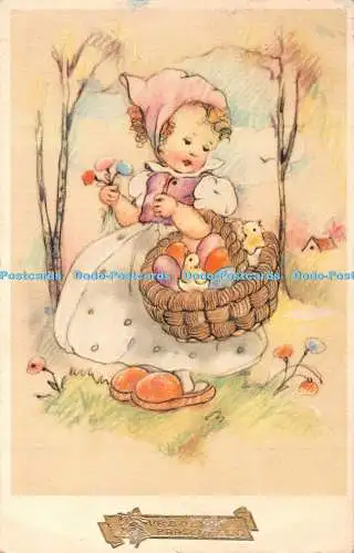 R360636 Vrolijk Paasfeest B Sonderpostkarte 1953