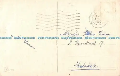 R360636 Vrolijk Paasfeest B Sonderpostkarte 1953