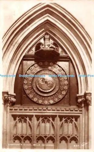 R360652 Wells Cathedral Lightfoot Clock Walter Scott RP