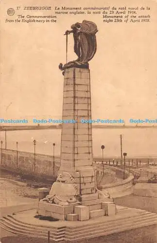 R360692 Zeebrugge Das Gedenken der englischen Marine im Denkmal der