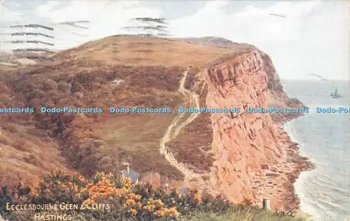 R362555 Ecclesbourne Glen and Cliffs Hastings A R Quinton Salmon 1918