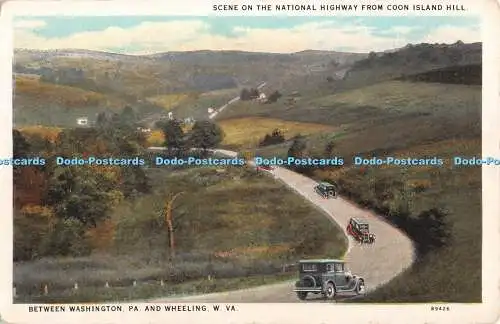 R362580 Szene auf dem National Highway von Coon Island Hill zwischen Washington P