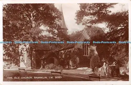 R362674 The Old Church Shanklin I W D 597 The Bay Series of Real Photographs Dea