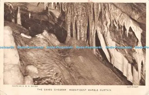 R362689 A G H Gough The Caves Cheddar Prachtvoller Marmorvorhang