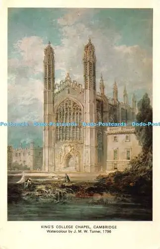 R360884 Cambridge King College Chapel Jarrold Cotman Color Series J M W Turner