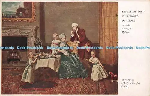 R364105 Familie von Lord Willoughby De Broke nach dem Gemälde von Zoffany By perm