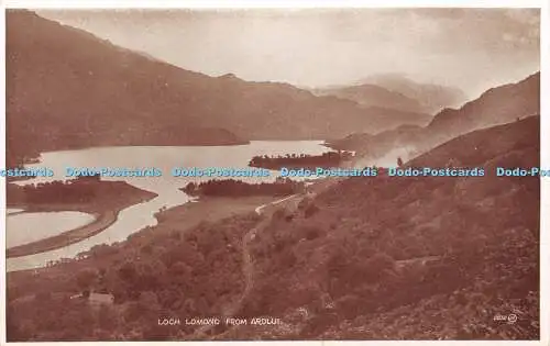 R364193 Loch Lomond From Ardlui 0830 J V Valentines Photo Brown Series