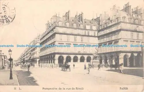 R362862 H L Perspective de la rue de Rivoli Paris