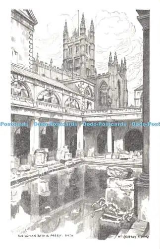 R361031 The Roman Bath and Abbey Bath W Jeffrey Cook Salmon