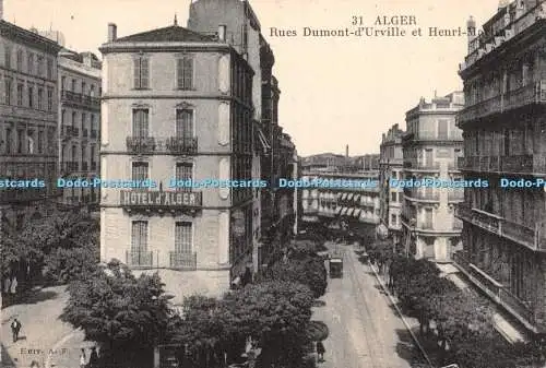 R362890 Edit A F 31 Alger Rues Dumont dUrville et Henri Martin 1933