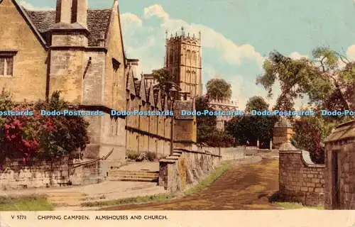 R364254 Chipping Campden Almhouses And Church V 5778 Photochrom Co 1958