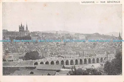 R364287 Lausanne Vue Generale Carte Postale 1908