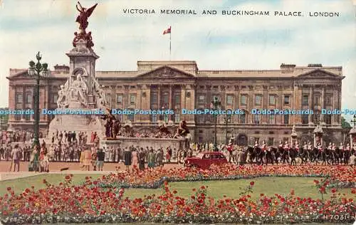 R364289 Victoria Memorial und Buckingham Palace London H 7031 Valesque Postkarte