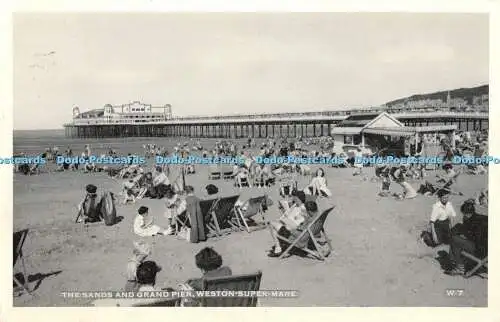 R364353 The Sands And Grand Pier Weston Super Mare W 7 Lansdowne Publishing Co 1