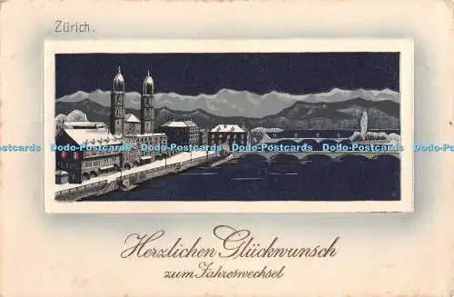 R364432 Zürich Herzlichen Gluckwunsch zum Jahreswechsel S Sch Z 106 1911