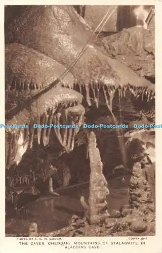 R363098 A G H Gough The Caves Cheddar Mountains of Stalagmit in Aladdins Cave