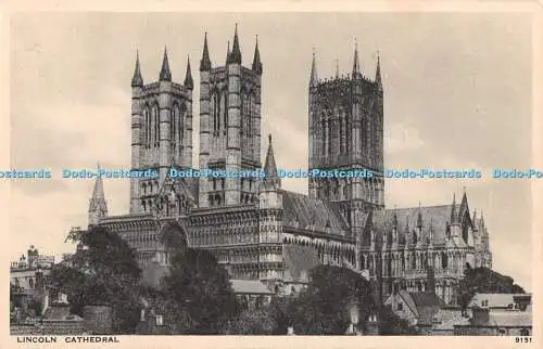 R364462 Lincoln Cathedral 9151 Gravure Style J Salmon